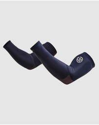 SKINS - SKINS Compression Unisex Series-3 AFL/Running/Gym Arm Sleeve Navy Blue