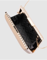 Olga Berg - Sammi Crystal Frame Clutch