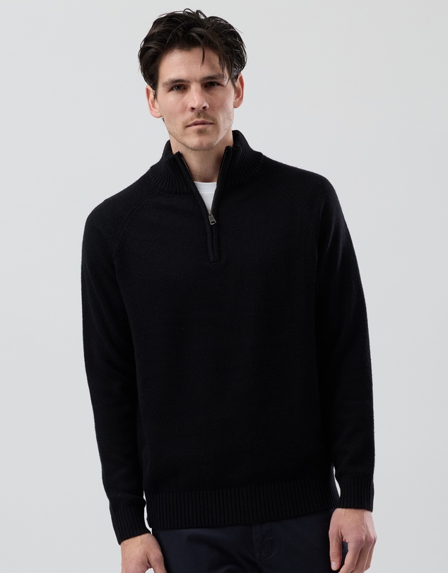 Wayver - Half Zip Wool Blend Knit