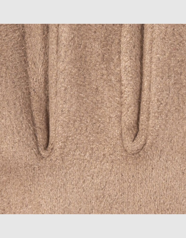 DENTS - Touchscreen Velour-Lined Faux Suede Gloves with Faux Fur Cuffs
