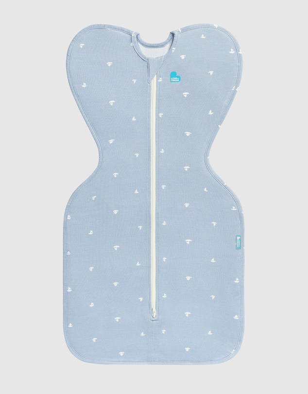 Love to Dream - Swaddle Up™ Original 1.0 TOG Viscose From Bamboo Boats Mist Blue