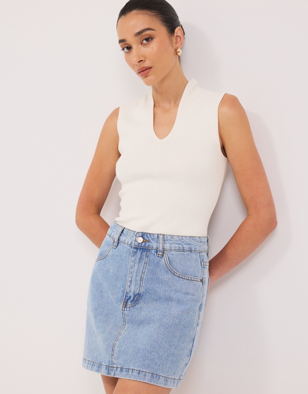 Calli - Cassie Denim Mini Skirt