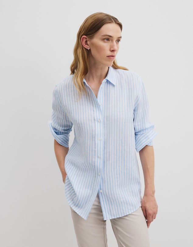 Country Road - Organically Grown Linen Stripe Shirt