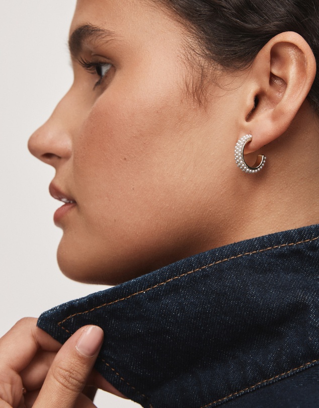 MIMCO - Enchant Pearl Hoop Earrings