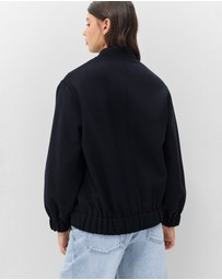 UNISON - Wool Blend Bomber Jacket