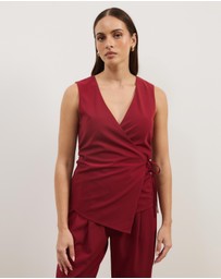 Atmos&Here - Ellie Wrap Waist Vest Top