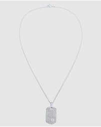 Kuzzoi - ICONIC EXCLUSIVE - Necklace Male Armoured Chain with Pave-Set Zirconia 925 Sterling Silver