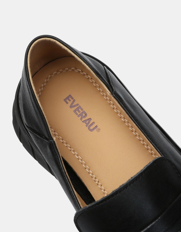 EVERAU - EverAU Ugg Pansy Cow Leather Upper Loafer Oxfords Flats