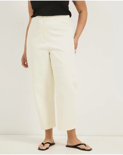 Atmos&Here Curvy - Elena Barrel Leg Pants