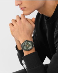 Plein Sport - Plein Urban Pulse 47mm Green dial and Stainless steel strap
