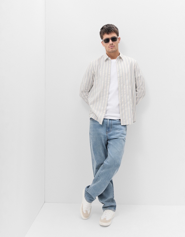 UNISON - Stripe Jacquard Regular Fit Shirt