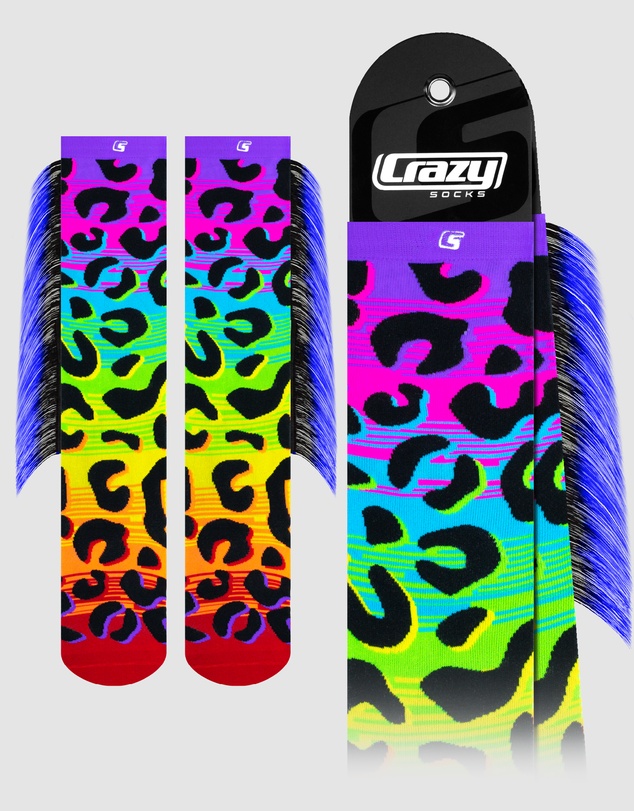 Crazy Skates - Crazy Socks Leopard Knee-High Socks