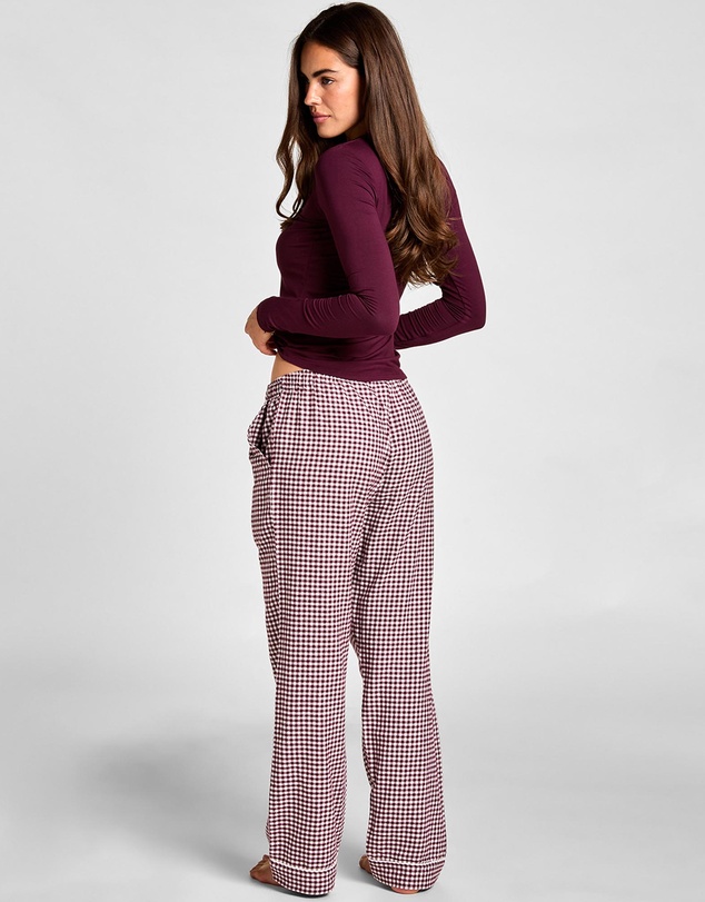 Hunkemoller - Twill Check Long Pyjama Set