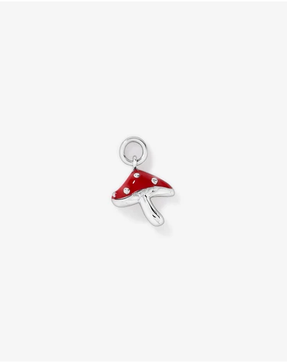 Michael Hill - Red Mushroom Earring Charm in Sterling Silver