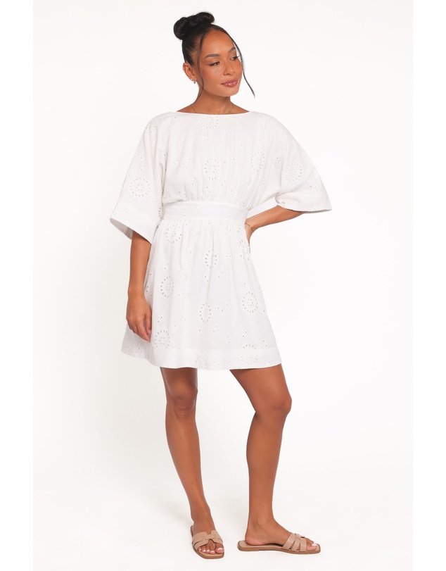 Petal & Pup - Camila Open Back Mini Dress - White