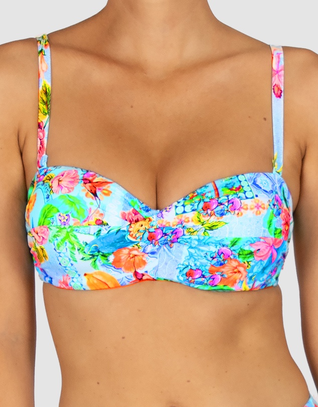 Baku Swimwear - Sardinia D-DD Cup Twist Bandeau Bikini Bra Top