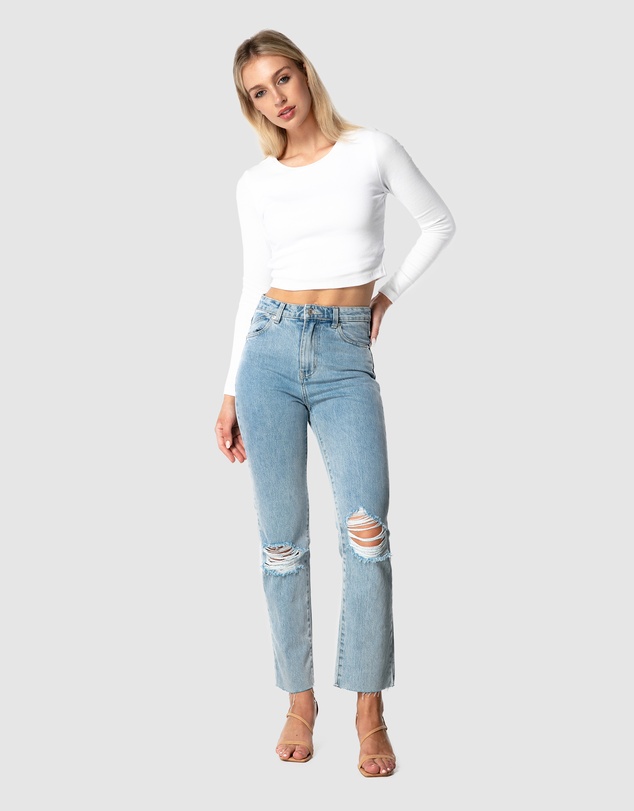 ONEBYONE - Classic Longsleeve Crop Tee