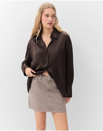 UNISON - Denim Mini Skirt