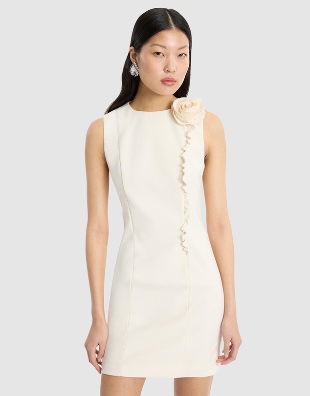 ROTATE - Crepe Mini Flower Dress