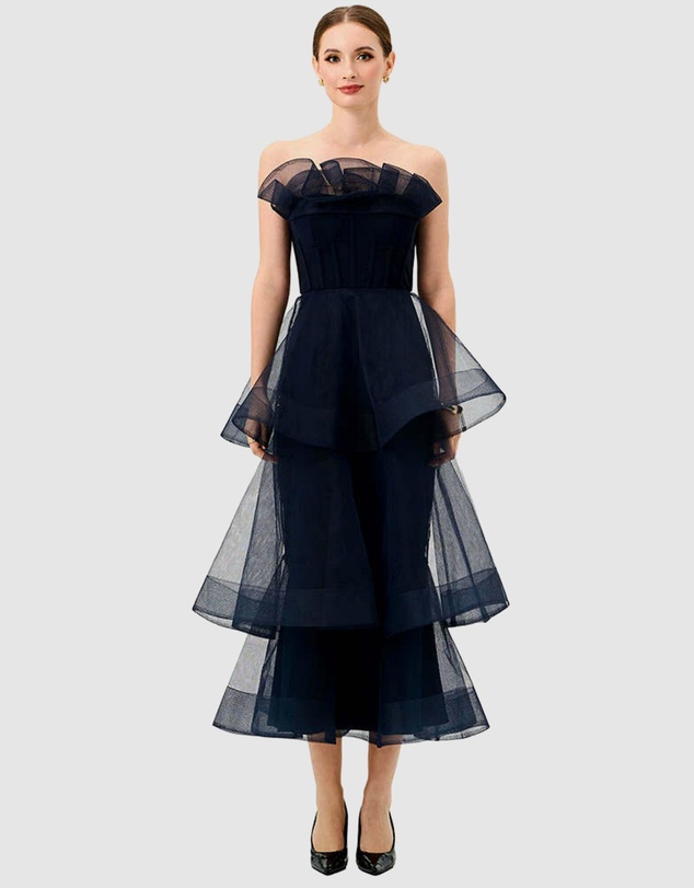 Bariano - Mae Tiered Ruffle Midi