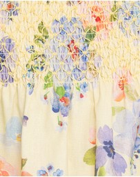 Petal & Pup - Cosima Baby Doll Top - Yellow Floral