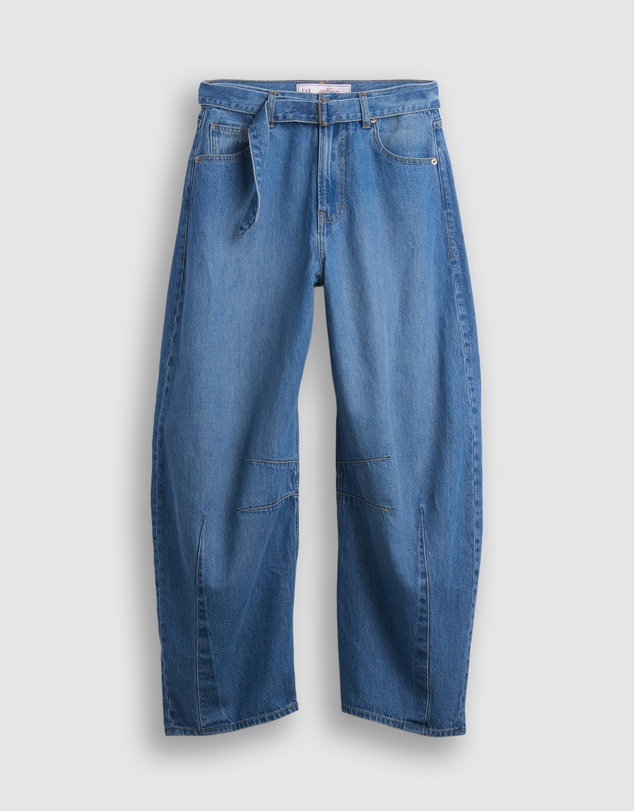 GAP - High Rise Horseshoe UltraSoft Isabella Drawcord Buckle Belt Jeans