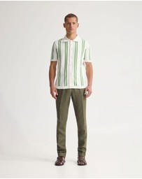 Oxford - Bryon Herringbone Pant Side Tab/Cuf