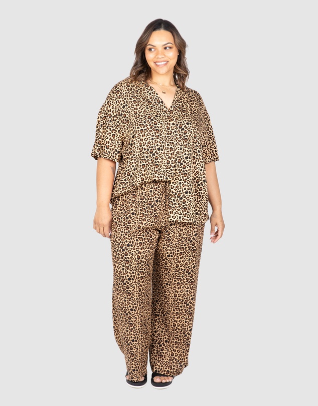 Love Your Wardrobe - Khloe Animal Print Shirt