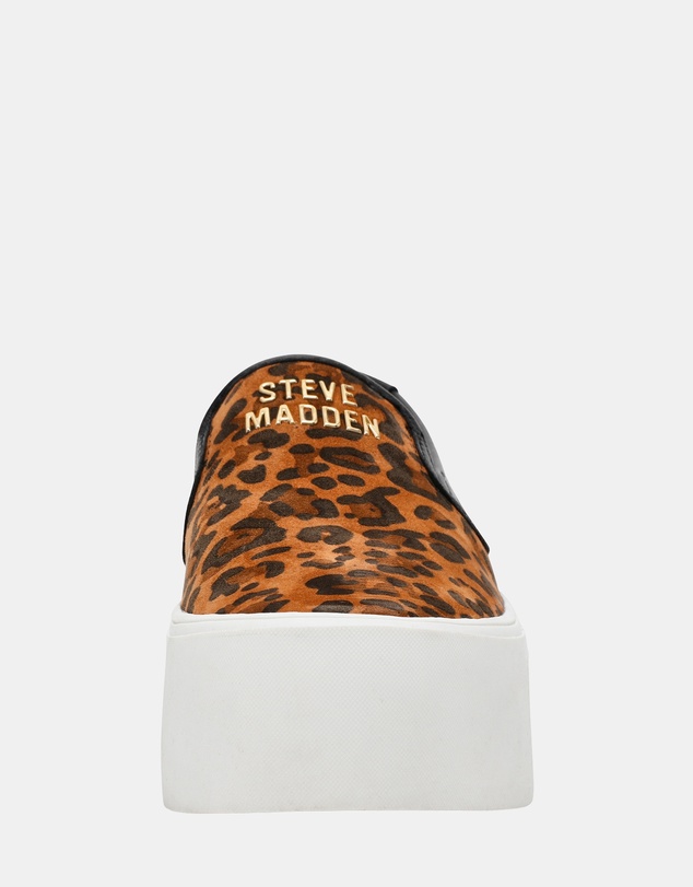 Steve Madden - Clifftop-L Leopard Suede Sneakers