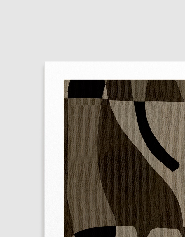 Olive et Oriel - Contour 2 by Shatha Al Dafai Art Print
