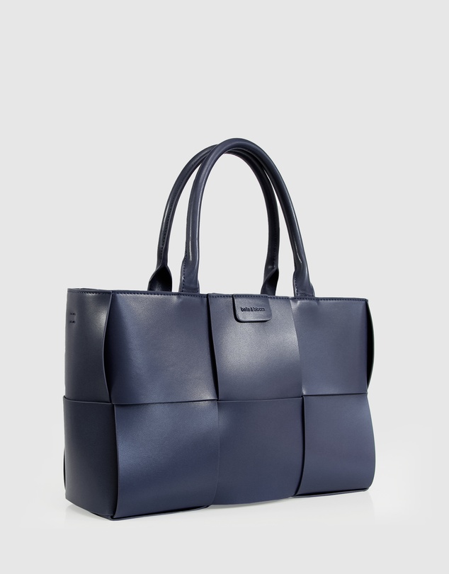 Belle & Bloom - Long Way Home Woven Tote - Navy