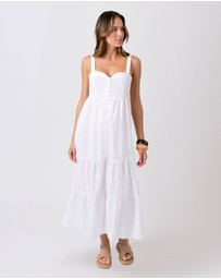 UNE PIECE - Sweetheart Neckline Cotton Maxi Dress