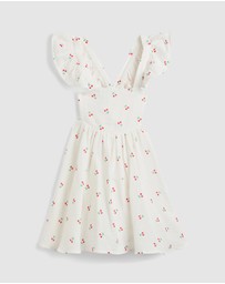 Bardot Junior - Clea Cherry Mini Dress - Kids-Teens