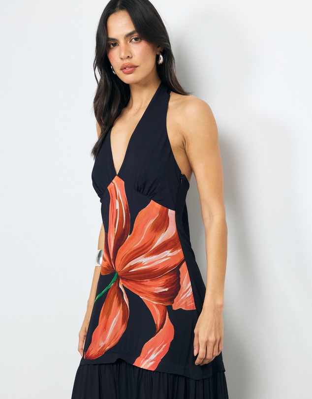 AERE - Neroli Halter Maxi Dress