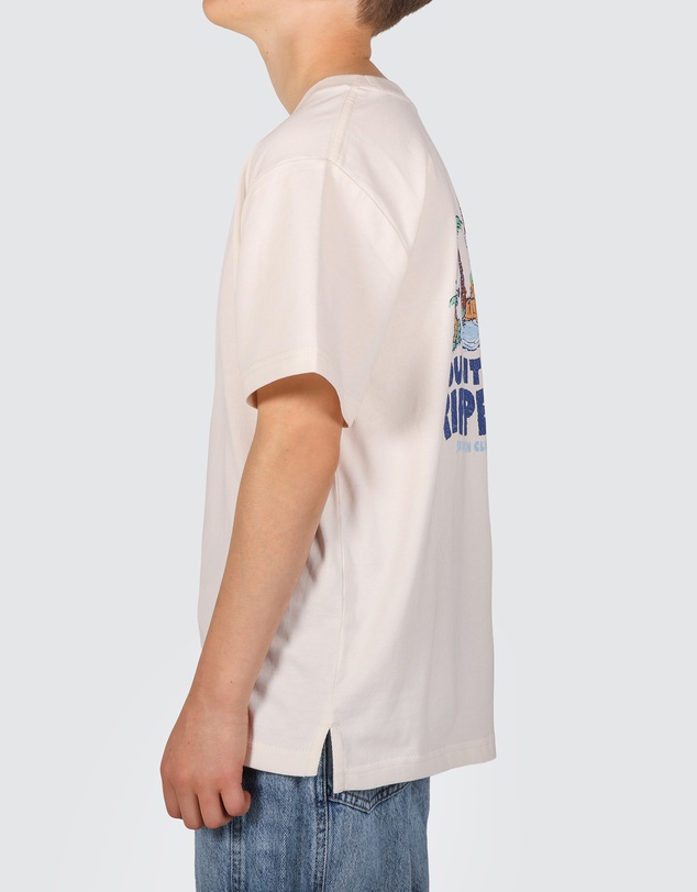 Skwosh - G'day Boys Back Print Tee in Taupe
