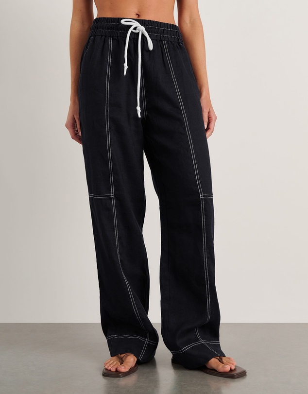 Jag - Sabine Linen Relaxed Leg Pant