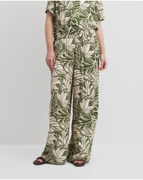 Country Road - Print Pull On Cupro Pant