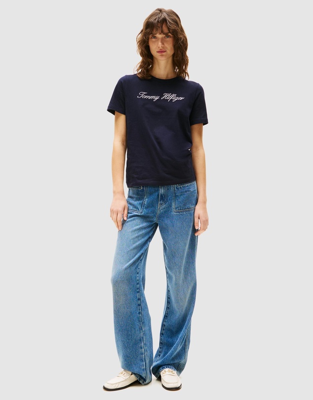 Tommy Hilfiger - Script Regular Crew Neck Short Sleeve Tee