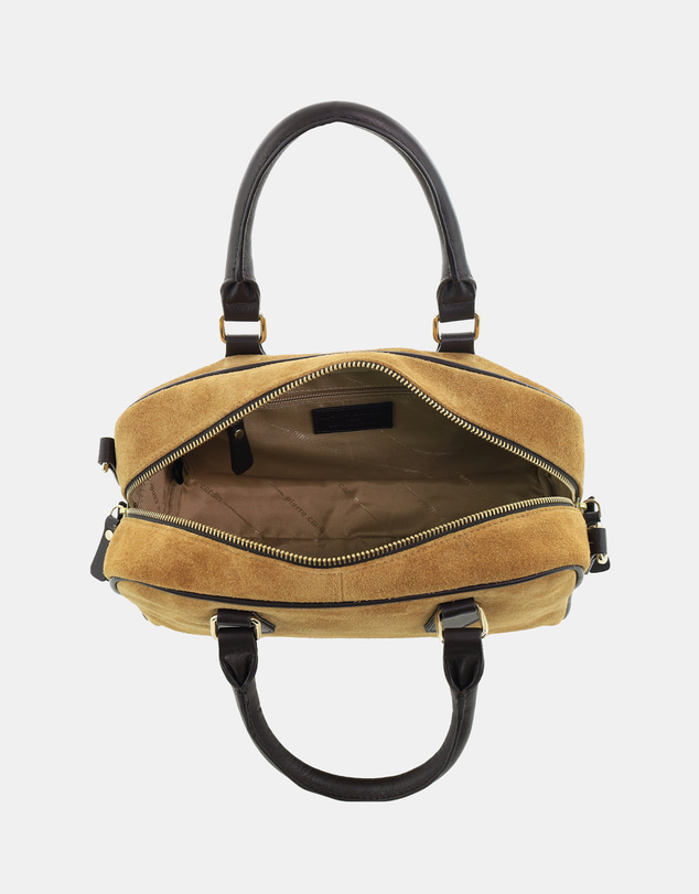 Pierre Cardin - Pierre Cardin Genuine Suede Leather Tote Crossbody Bag