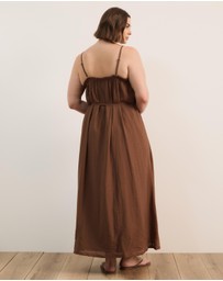 Atmos&Here Curvy - Brooks Linen Blend Maxi Dress