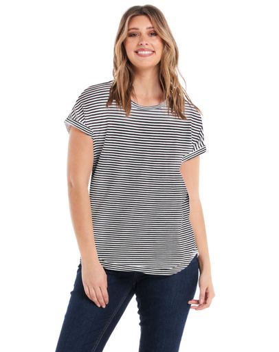 White/Ebony Stripe