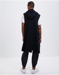 Surrounded By Ghosts - The Mercury French Terry Hooded Sleeveless Cardigan
