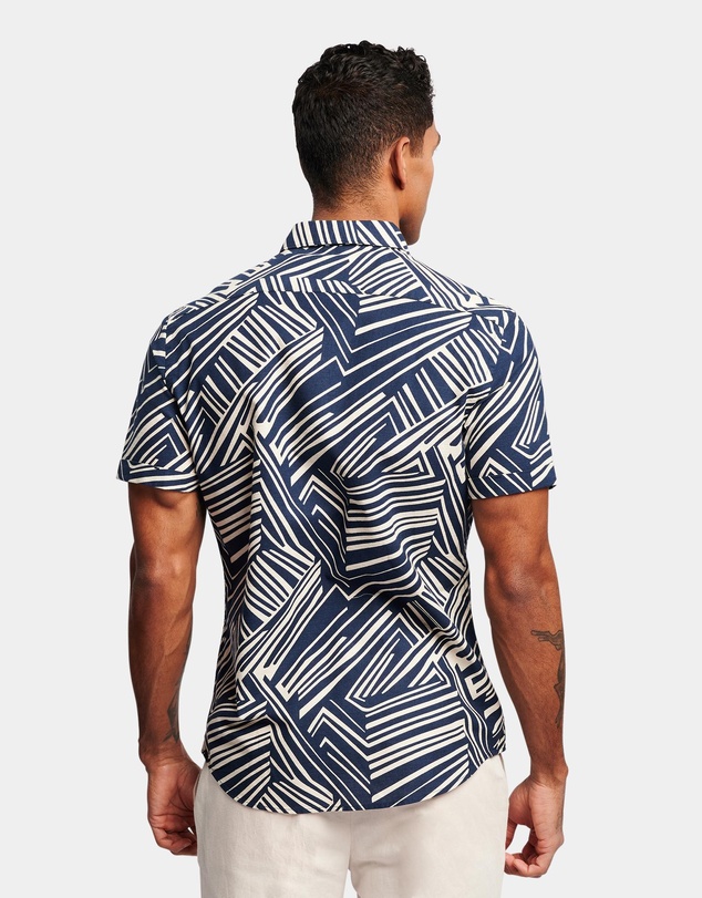Brooksfield - Abstract Print Casual Shirt