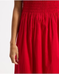 & Other Stories - Smocked Flared Midi Dress