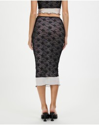 Dazie - Spell On You Lace Midi Skirt