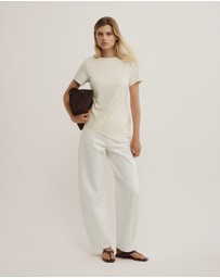 Witchery - Tuck Wide Neck T-shirt