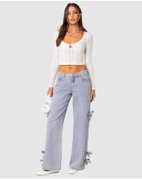EDIKTED - Lorey Lacey Knit Top