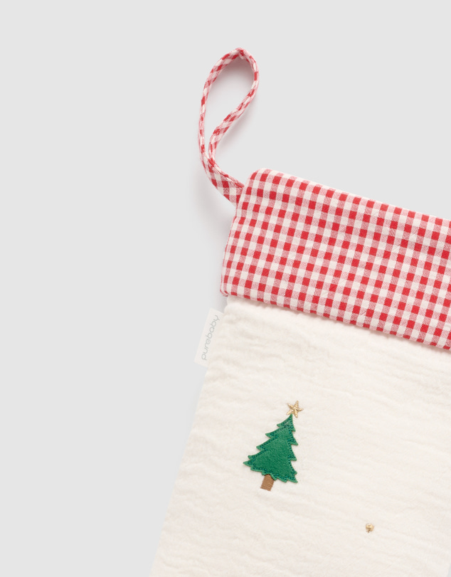 Purebaby - Embroidered Christmas Stocking-Kids-Babies
