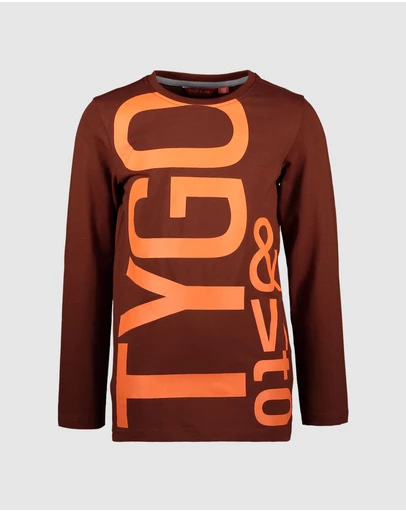 TYGO&vito - Organic Long Sleeve Logo T-Shirt - Kids-Teens