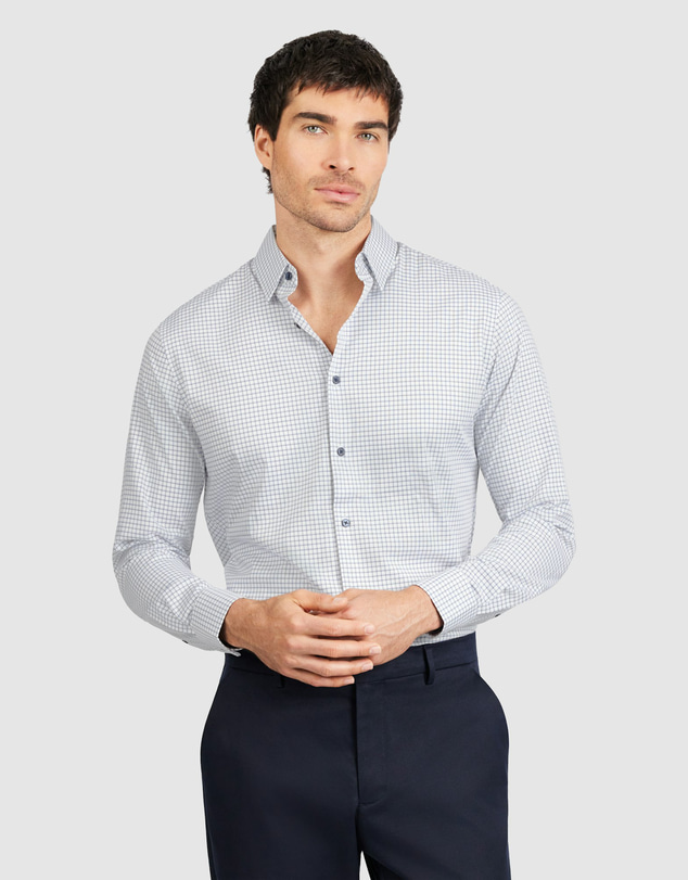 Tarocash - Leeds Slim Bamboo Check Shirt